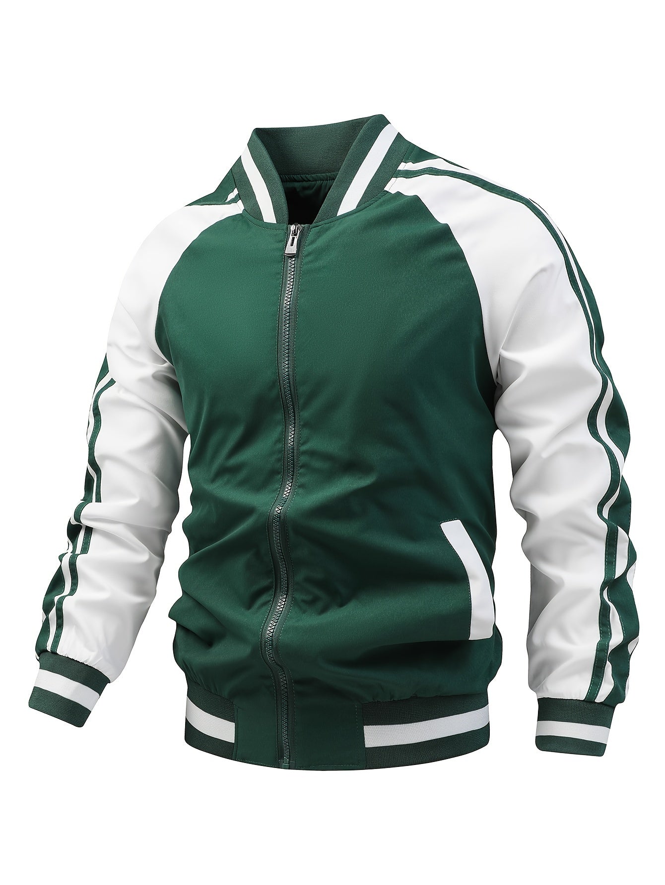 Heren Trainingsjack met Retro Stijl en Comfortabele Pasvorm 6