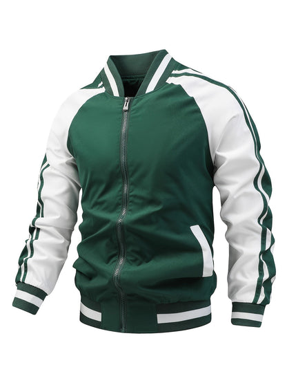 Heren Trainingsjack met Retro Stijl en Comfortabele Pasvorm 6