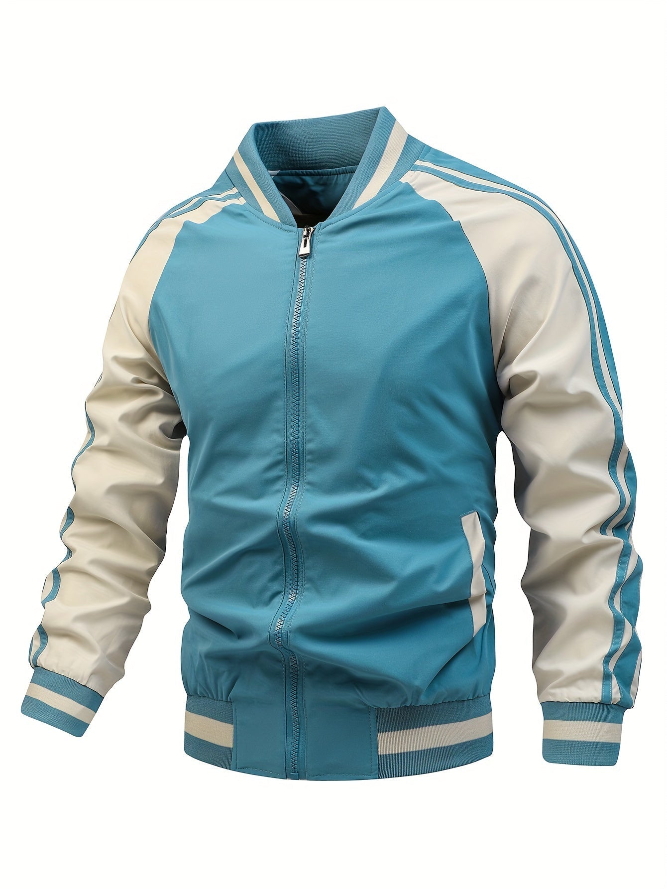 Heren Trainingsjack met Retro Stijl en Comfortabele Pasvorm 8