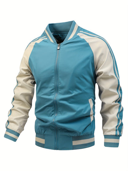 Heren Trainingsjack met Retro Stijl en Comfortabele Pasvorm 8