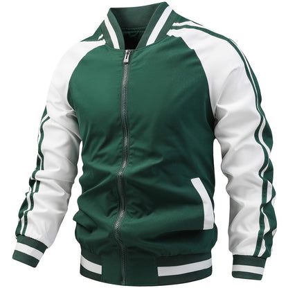 Heren Trainingsjack met Retro Stijl en Comfortabele Pasvorm 9