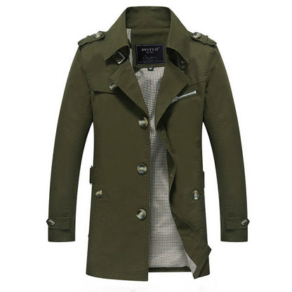 Heren Trenchcoat met Waterdichte Bescherming en Tijdloos Ontwerp 2