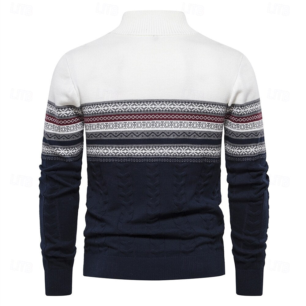 Heren Trui met Halve Rits en Slim Fit voor Elegant Comfort 5