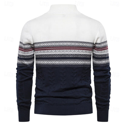Heren Trui met Halve Rits en Slim Fit voor Elegant Comfort 5