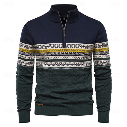 Heren Trui met Halve Rits en Slim Fit voor Elegant Comfort 6