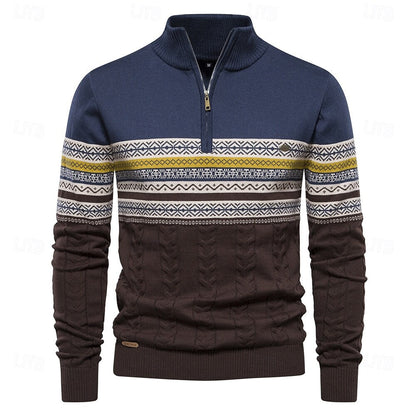 Heren Trui met Halve Rits en Slim Fit voor Elegant Comfort 7