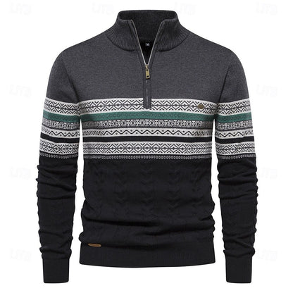 Heren Trui met Halve Rits en Slim Fit voor Elegant Comfort 9