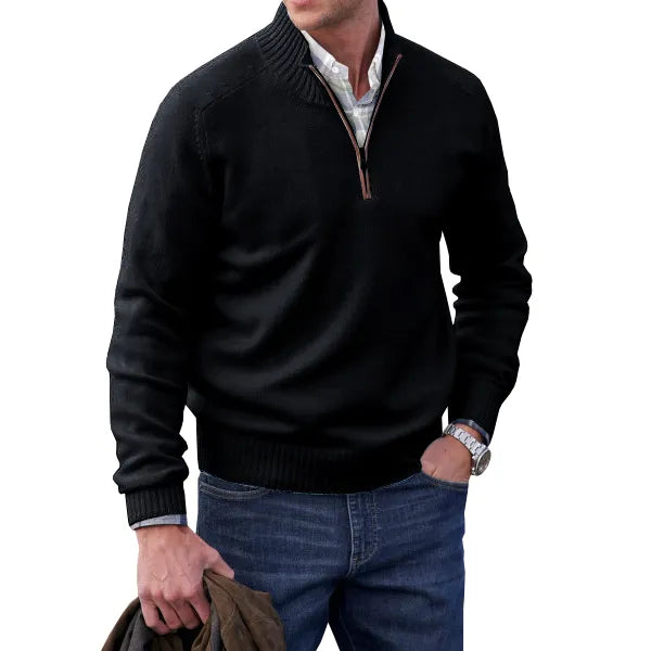 Heren Trui met Rits van Cashmere voor Comfort en Stijl 1