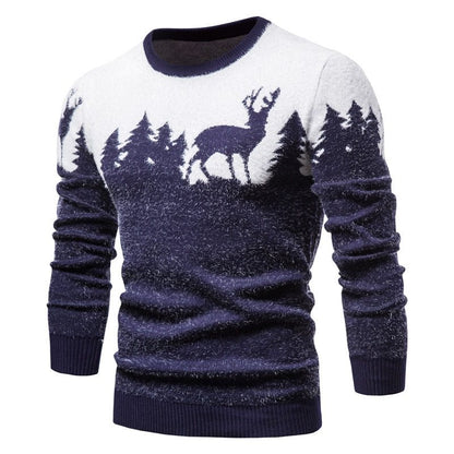 Heren Trui met Slim Fit en Ronde Hals voor Feestdagen 1