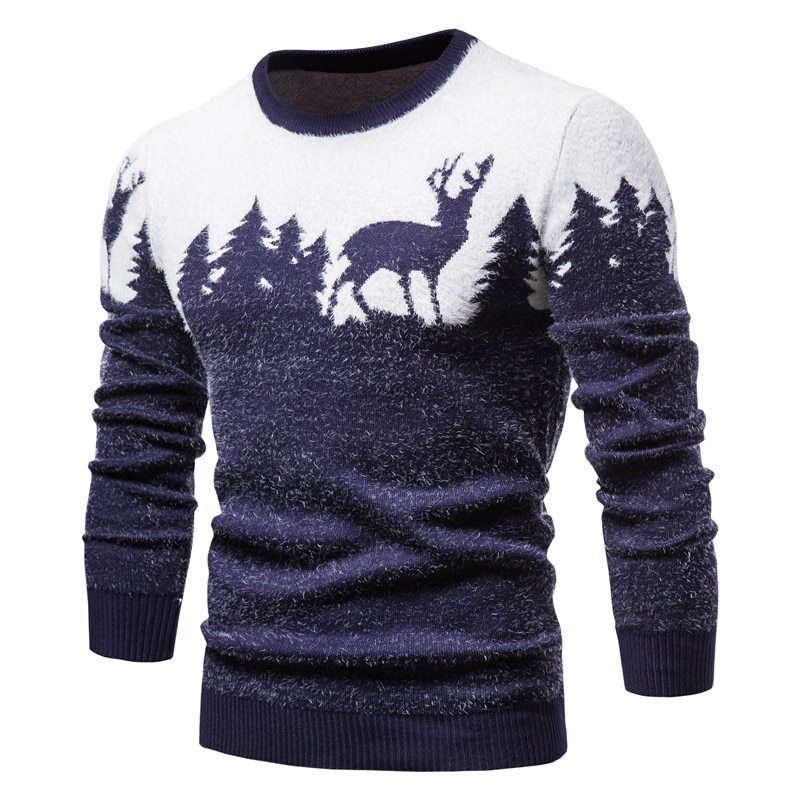 Heren Trui met Slim Fit en Ronde Hals voor Feestdagen 6