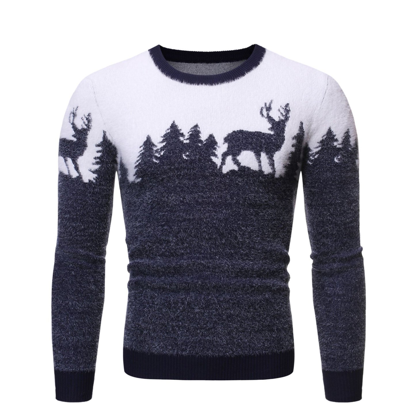 Heren Trui met Slim Fit en Ronde Hals voor Feestdagen 7