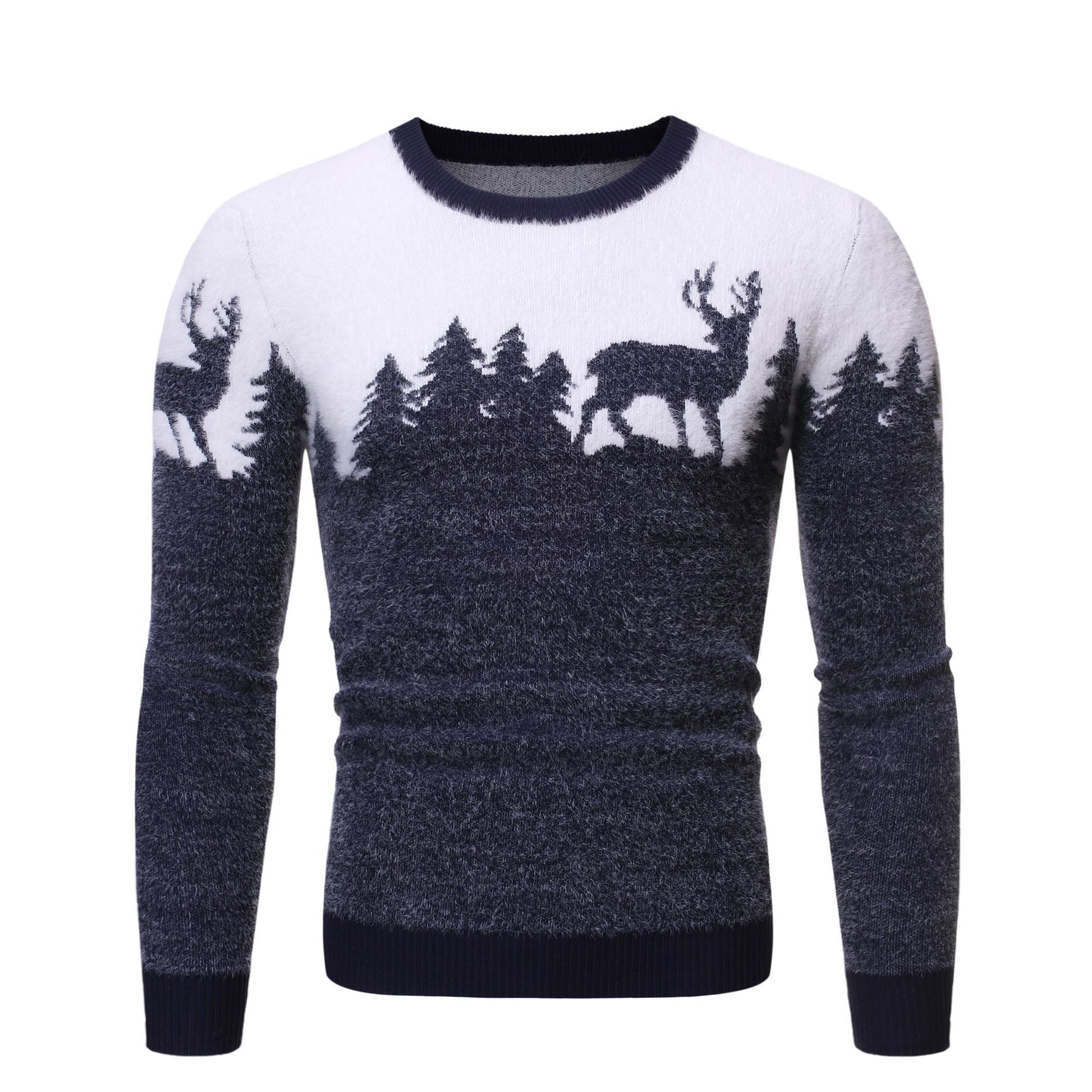 Heren Trui met Slim Fit en Ronde Hals voor Feestdagen 7