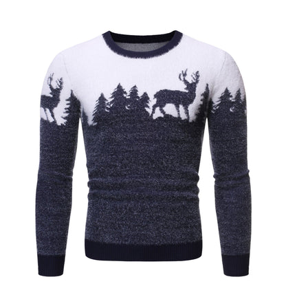 Heren Trui met Slim Fit en Ronde Hals voor Feestdagen 7