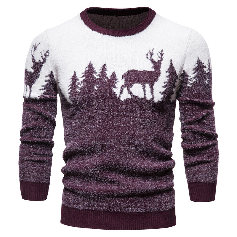 Heren Trui met Slim Fit en Ronde Hals voor Feestdagen 8