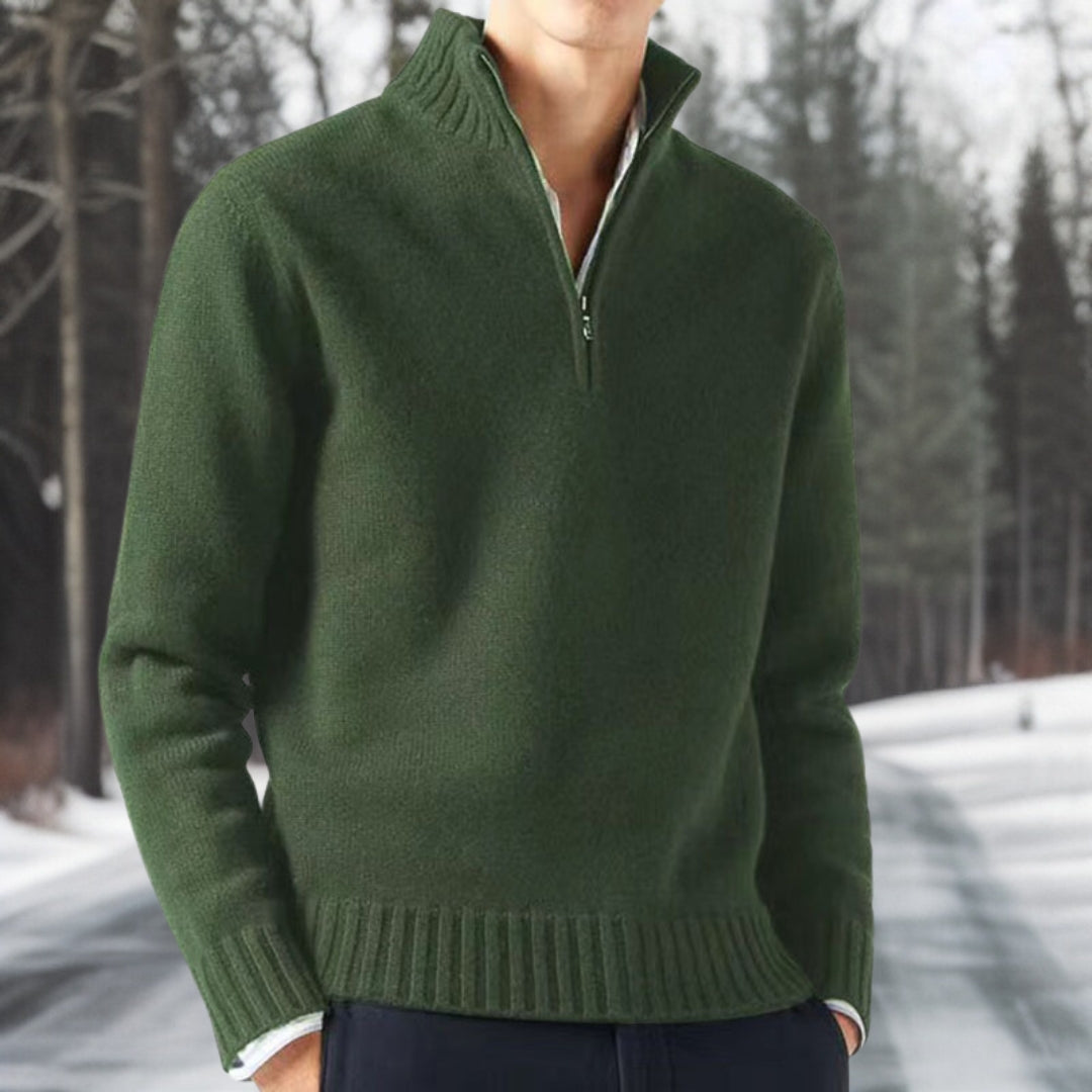 Heren Trui met Zippocol en Dikke Brei voor Comfortabele Winterstijl 5