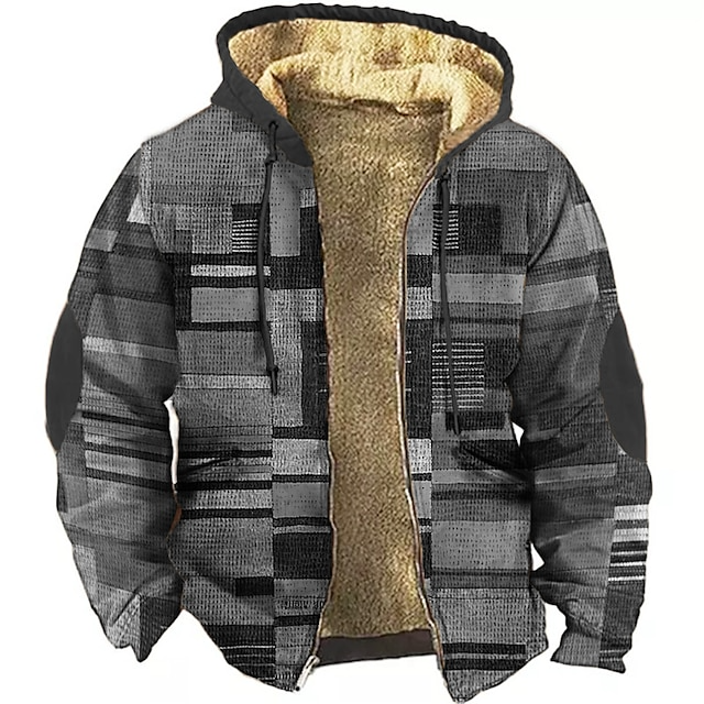 Heren Vest met Capuchon en Colorblock Ontwerp voor Casual en Urban Stijl 3