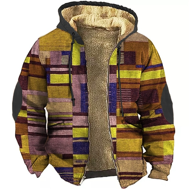 Heren Vest met Capuchon en Colorblock Ontwerp voor Casual en Urban Stijl 4