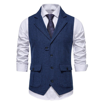 Heren Vest met Knoopsluiting en Vintage Uiterlijk voor Formele en Casual Outfits 2