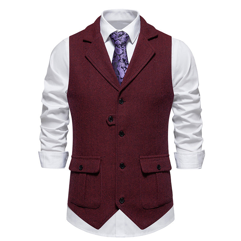 Heren Vest met Knoopsluiting en Vintage Uiterlijk voor Formele en Casual Outfits 4