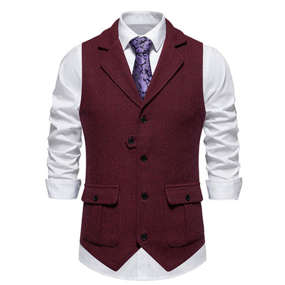 Heren Vest met Knoopsluiting en Vintage Uiterlijk voor Formele en Casual Outfits 4