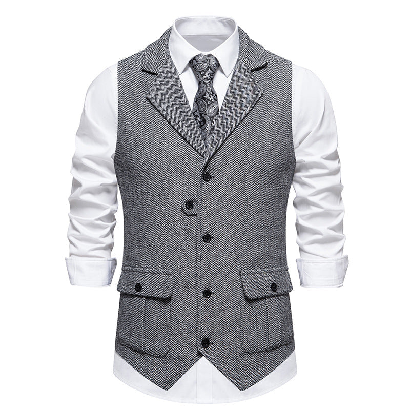 Heren Vest met Knoopsluiting en Vintage Uiterlijk voor Formele en Casual Outfits 5