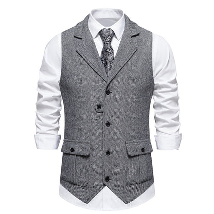 Heren Vest met Knoopsluiting en Vintage Uiterlijk voor Formele en Casual Outfits 5