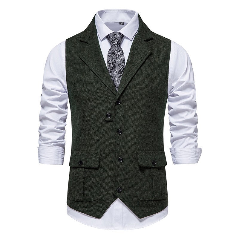 Heren Vest met Knoopsluiting en Vintage Uiterlijk voor Formele en Casual Outfits 6