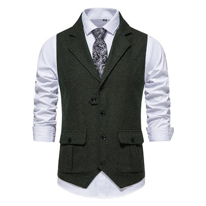 Heren Vest met Knoopsluiting en Vintage Uiterlijk voor Formele en Casual Outfits 6