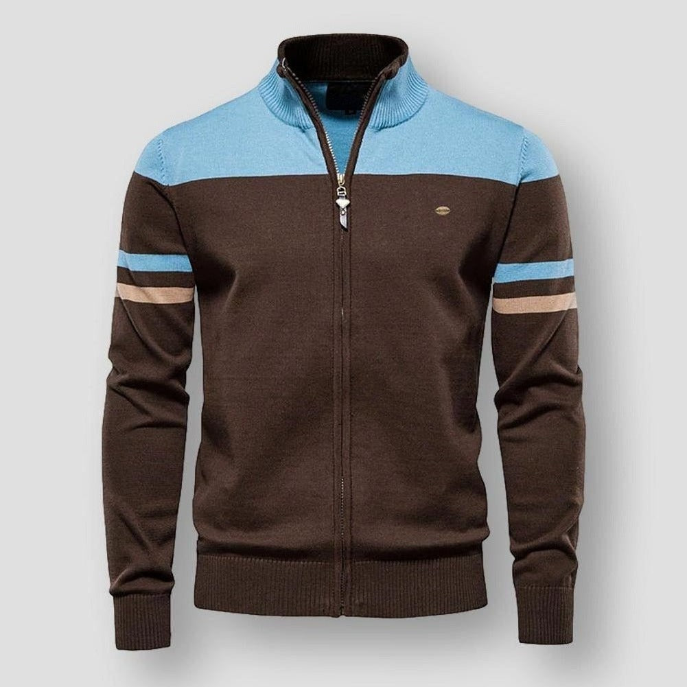 Heren Vest met Rits en Comfortabele Pasvorm 0