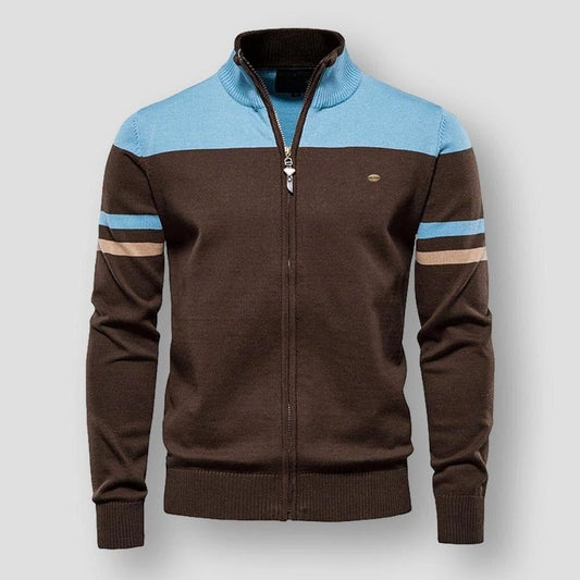 Heren Vest met Rits en Comfortabele Pasvorm 0
