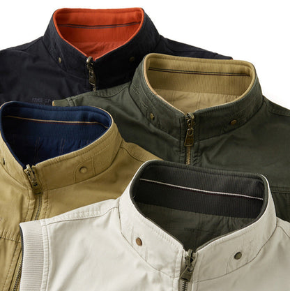 Heren Vest met Rits en Grote Utility Pockets 8
