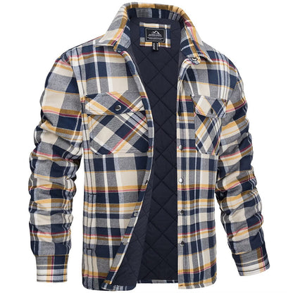 Heren Vest met Ruitpatroon en Warme Stof 3