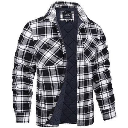 Heren Vest met Ruitpatroon en Warme Stof 5