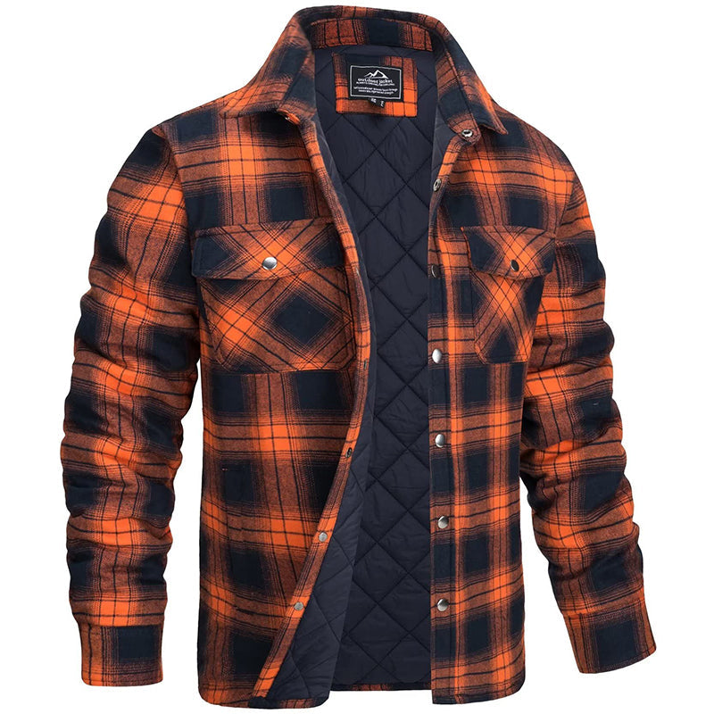 Heren Vest met Ruitpatroon en Warme Stof 6