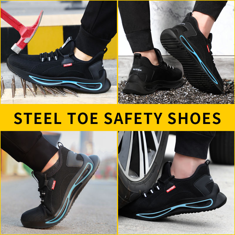 Heren Werkschoenen S3 Stalen Neus met Antislip Zool