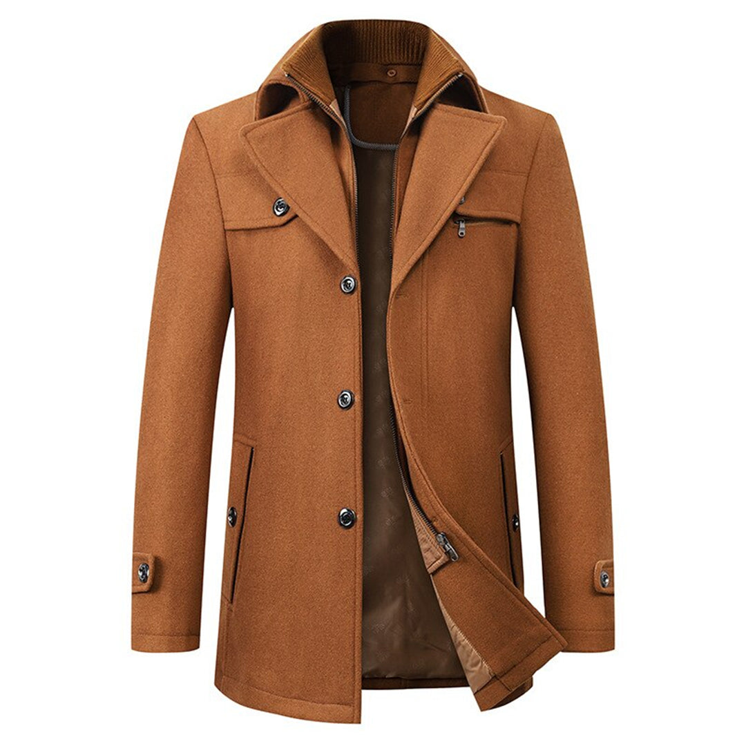 Heren Winterjack met Luxe Materialen en Verstelbare Rits 1