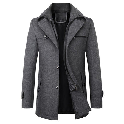 Heren Winterjack met Luxe Materialen en Verstelbare Rits 2