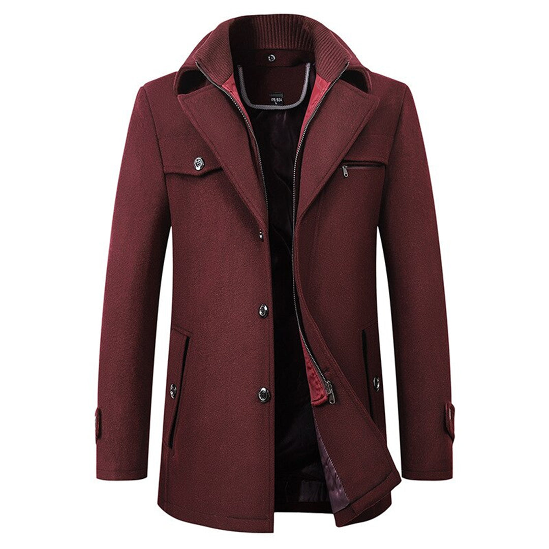Heren Winterjack met Luxe Materialen en Verstelbare Rits 3