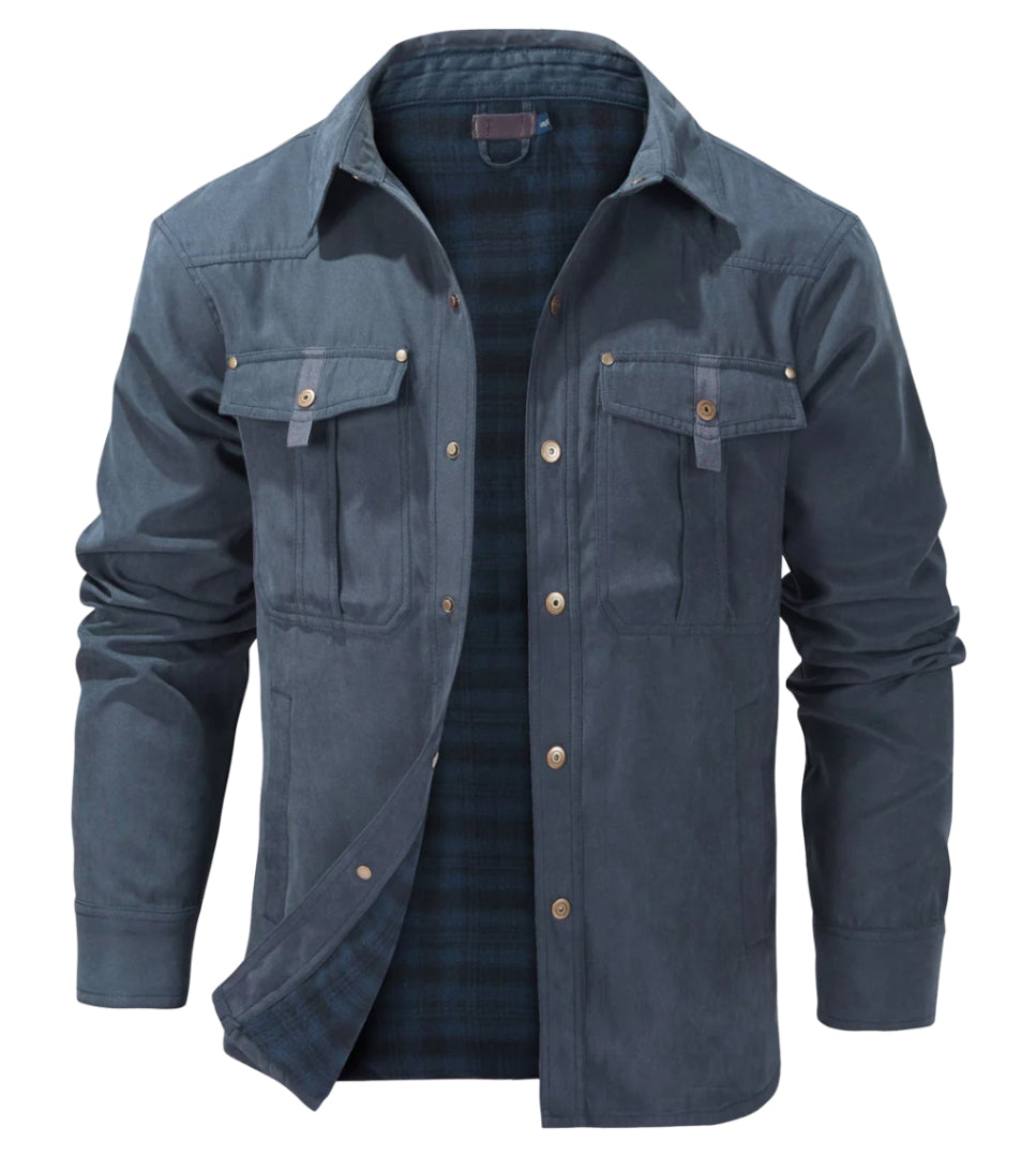 Heren Winterjack met Ruitpatroon en Comfortabele Pasvorm 2