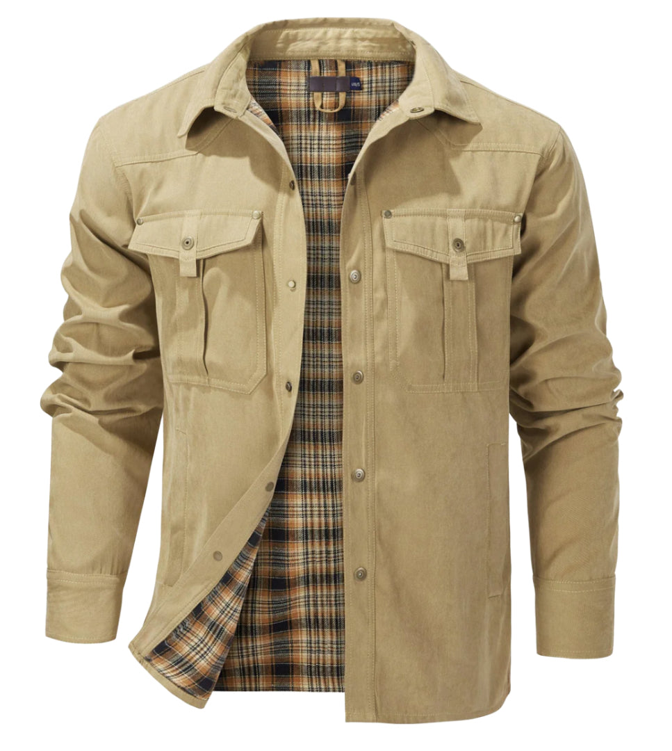 Heren Winterjack met Ruitpatroon en Comfortabele Pasvorm 4