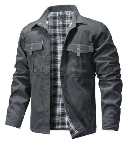 Heren Winterjack met Ruitpatroon en Comfortabele Pasvorm 7