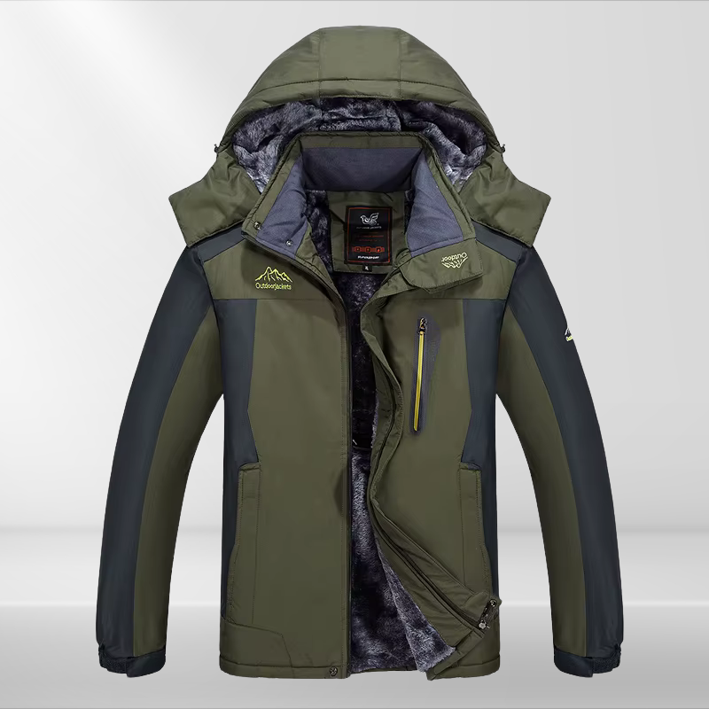Heren Winterjack met Waterdichte Voering en Warm Fleece 2