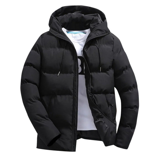 Heren Winterjas met Capuchon en Geïsoleerde Vulling 0