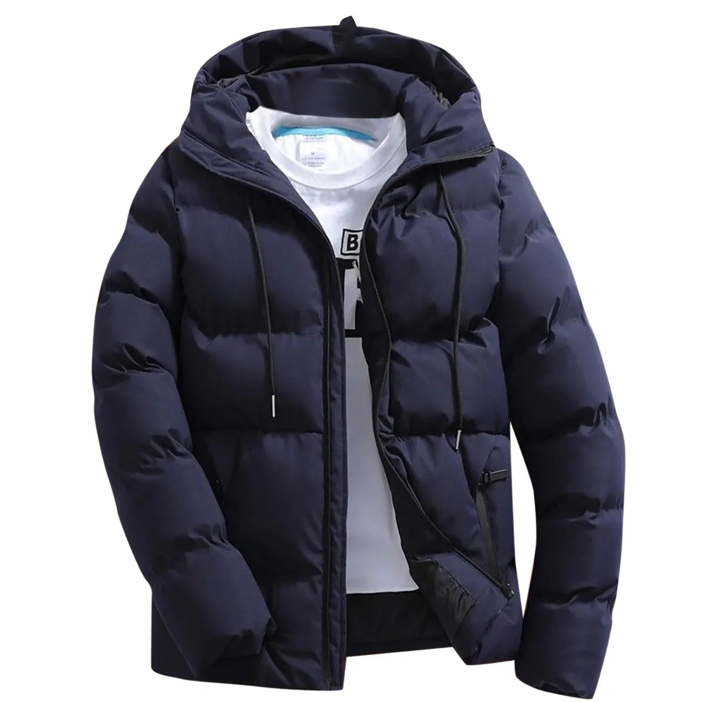 Heren Winterjas met Capuchon en Geïsoleerde Vulling 1