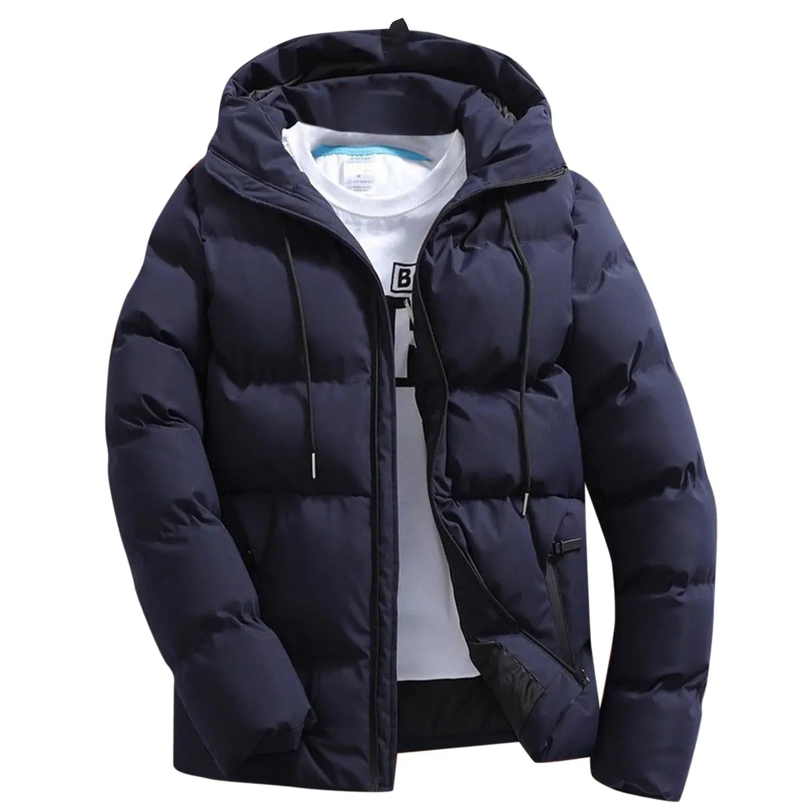 Heren Winterjas met Capuchon en Geïsoleerde Vulling 1