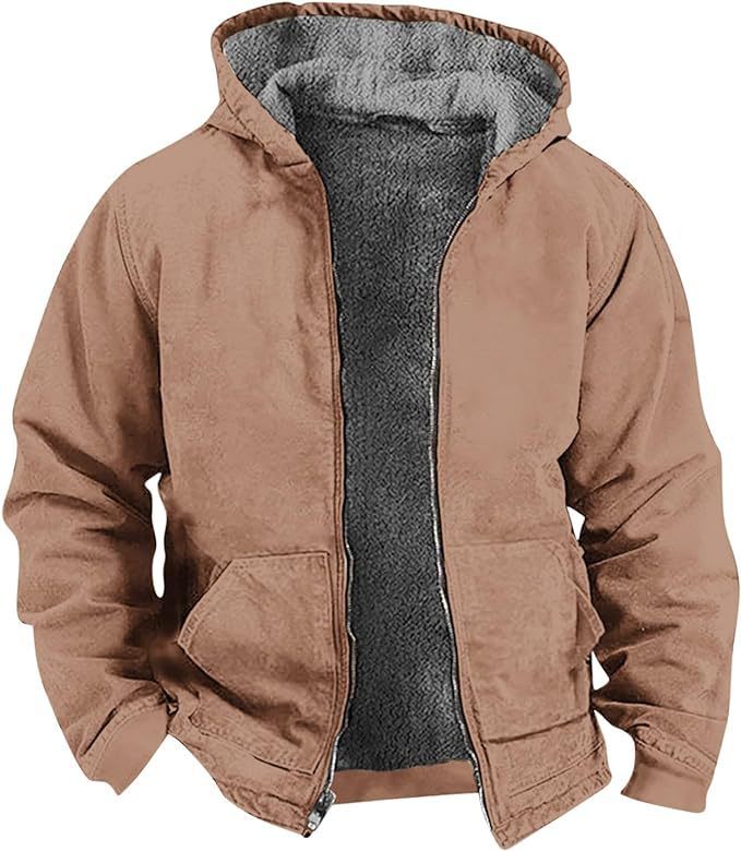 Heren Winterjas met Fleece Voering en Waterdichte Buitenlaag 2