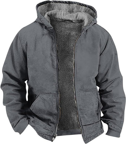 Heren Winterjas met Fleece Voering en Waterdichte Buitenlaag 3