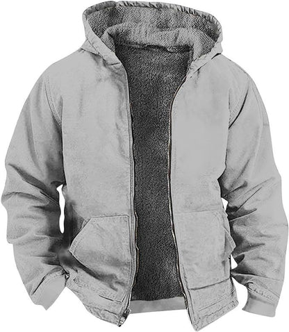 Heren Winterjas met Fleece Voering en Waterdichte Buitenlaag 9