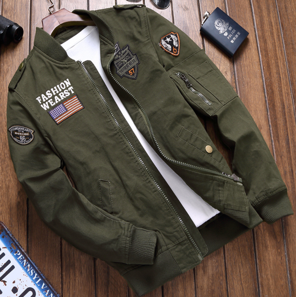 Heren Winterjas met Militair Ontwerp en Comfortabele Pasvorm 0