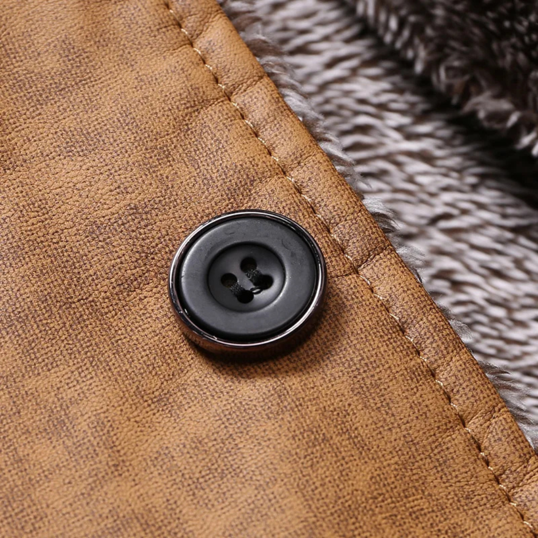 Heren Winterjas met Teddyvoering en Opstaande Kraag voor Comfortabele Outdoor Stijl 3